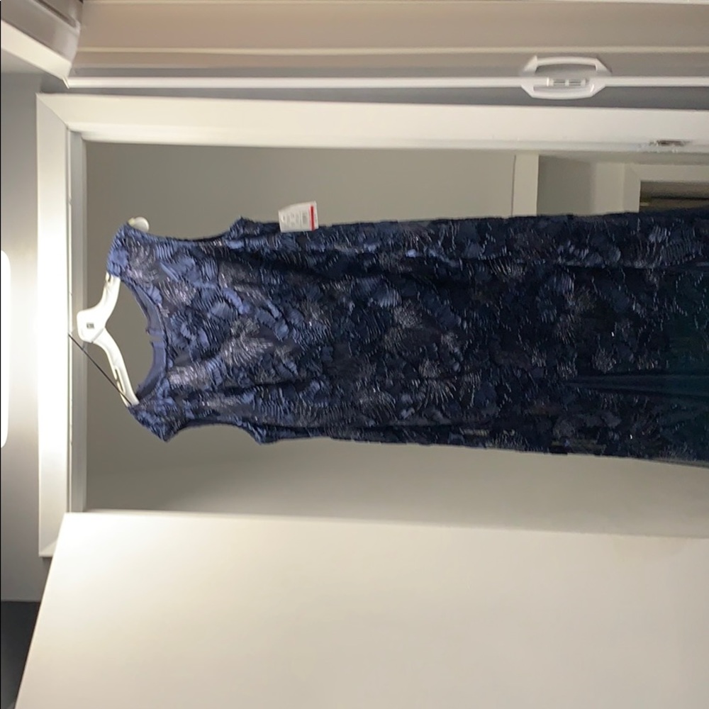 Blue sparkle long dress